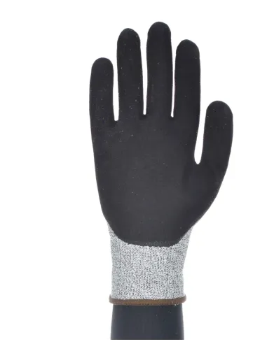 Guante de nylon resistente al corte  E de nitrilo FOAM negro