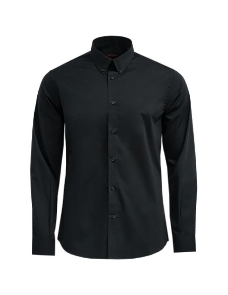 CAMISA CBRO M/L ENTALLADA BOTON CUELLO PO.AL.LYCRA