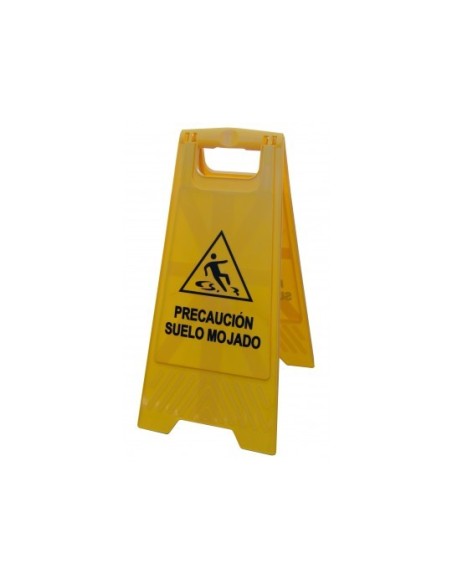 Señal precaucion de suelo mojado