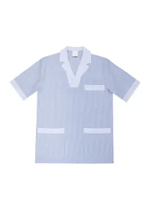 Camisola pijama a rayas de manga corta