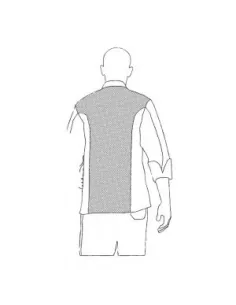 CHAQUETA COCINA COMFORT BLACK 100% ALG 2