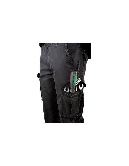 Pantalon de stretch multibolsillos