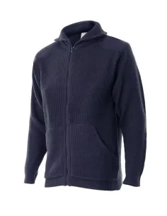 Chaqueta de punto grueso de cuello alto