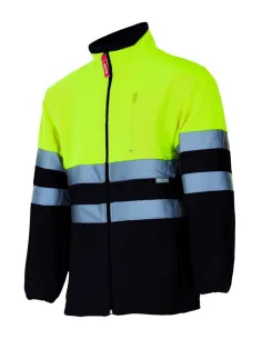 Chaqueta polar bicolor alta visibilidad