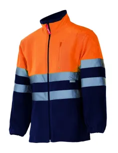 Chaqueta polar bicolor alta visibilidad 2