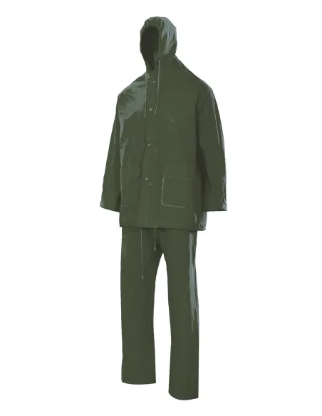 Traje de lluvia dos piezas con capucha externa