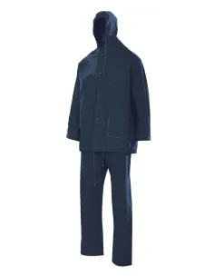 Traje de lluvia dos piezas con capucha externa 2