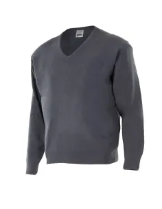 Jersey de punto fino con cuello en pico 2