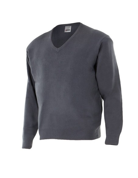 Jersey de punto fino con cuello en pico