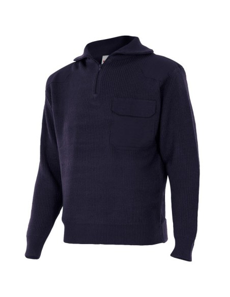 Jersey de punto grueso de cuello alto