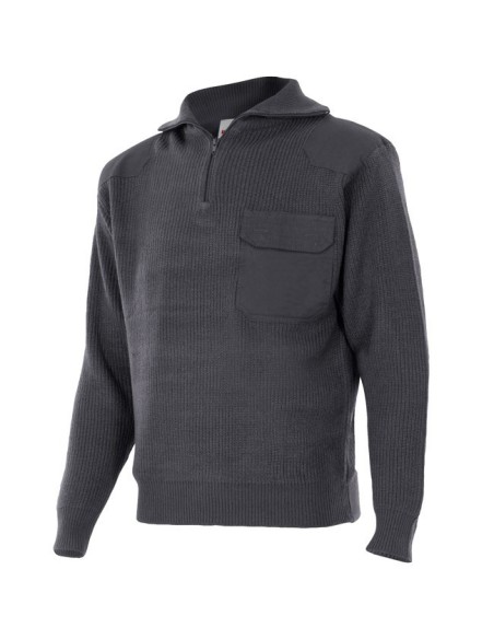 Jersey de punto grueso de cuello alto