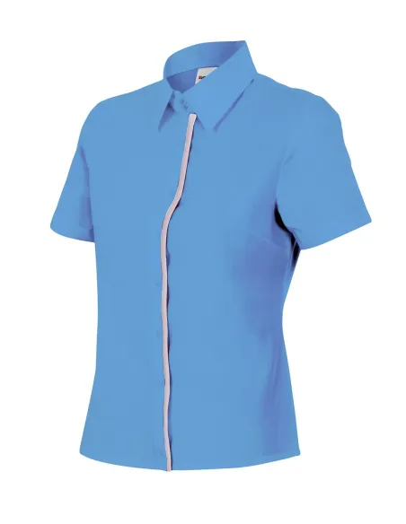 Camisa mujer entallada de manga corta