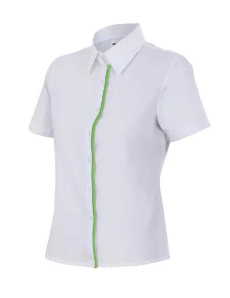 Camisa mujer entallada de manga corta