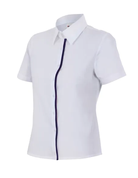 Camisa mujer entallada de manga corta