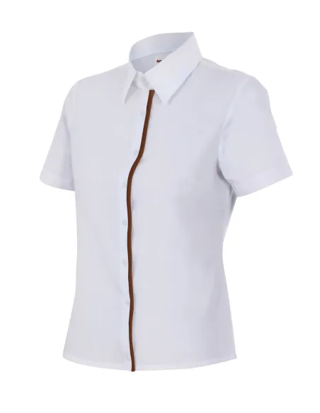Camisa mujer entallada de manga corta