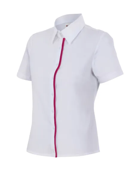 Camisa mujer entallada de manga corta