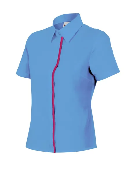 Camisa mujer entallada de manga corta