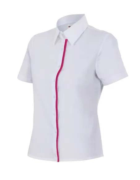 Camisa mujer entallada de manga corta