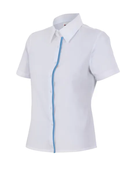 Camisa mujer entallada de manga corta