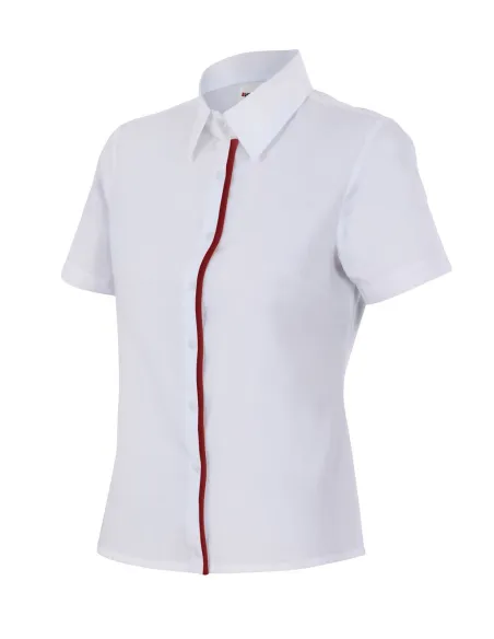 Camisa mujer entallada de manga corta