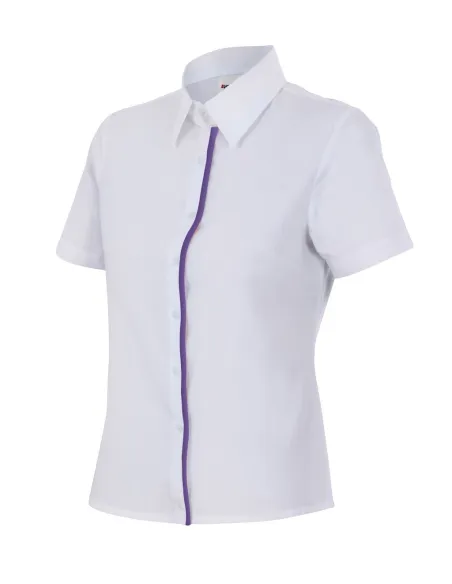Camisa mujer entallada de manga corta