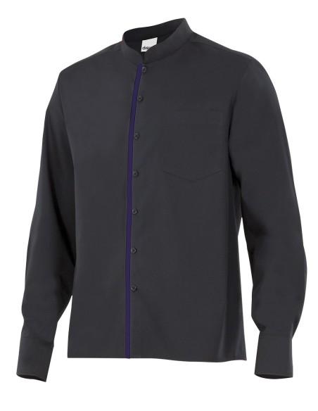 Camisa con cuello mao