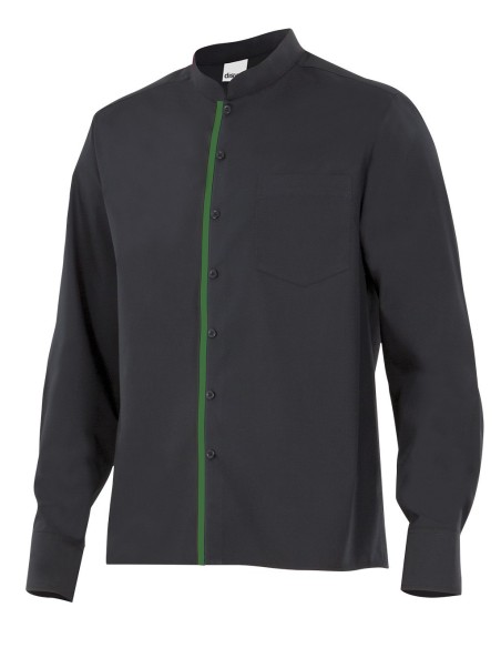 Camisa con cuello mao