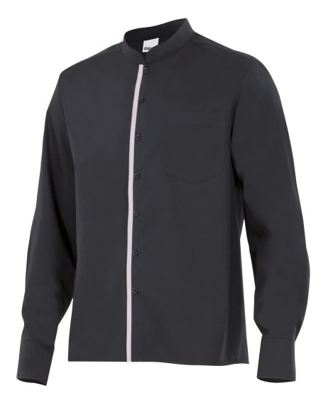 Camisa con cuello mao