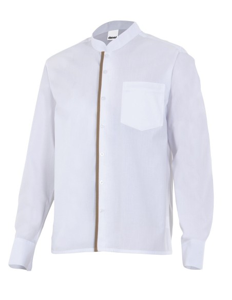 Camisa con cuello mao