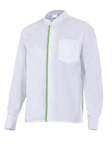 Camisa con cuello mao