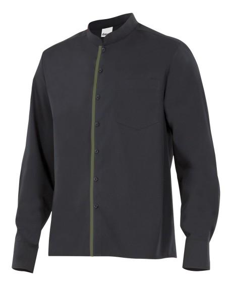 Camisa con cuello mao