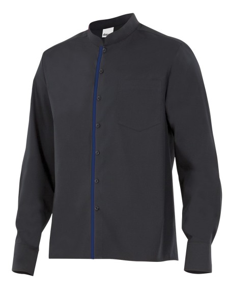 Camisa con cuello mao