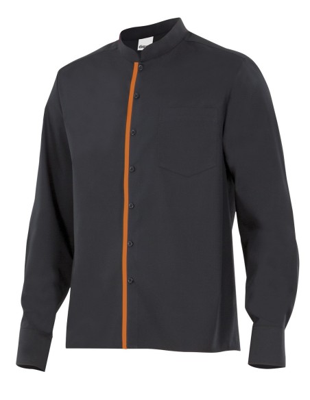 Camisa con cuello mao