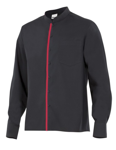 Camisa con cuello mao