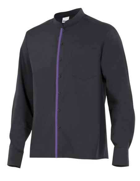 Camisa con cuello mao