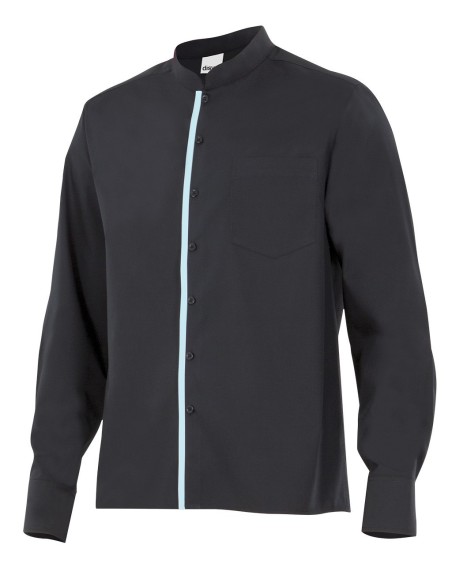 Camisa con cuello mao