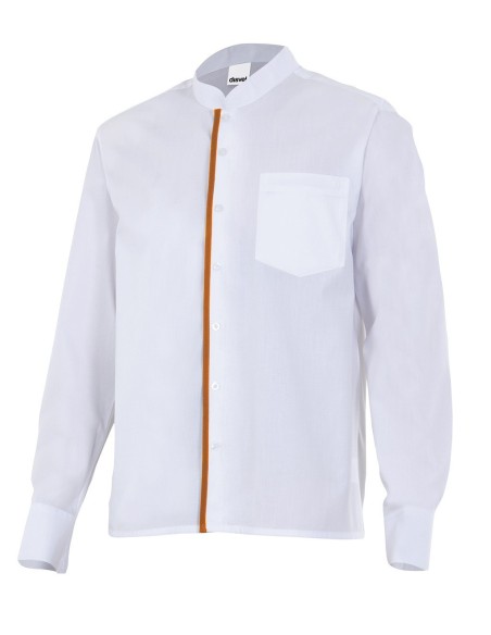 Camisa con cuello mao