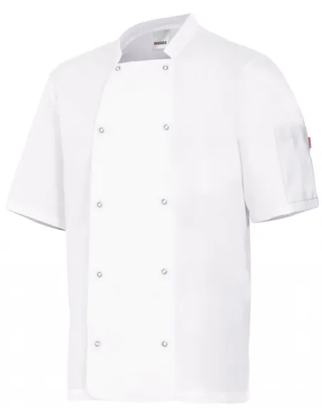 CHAQUETA DE COCINERO M/C CON AUTOMATICOS