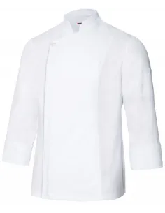 CHAQUETA COCINERO CON CREMALLERA OCULTA 2