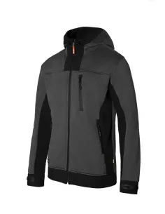 CAZADORA SOFT SHELL BICOLOR CON CAPUCHA 2