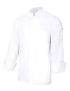 CHAQUETA DE COCINA 100% ALGODÓN CON CIERRE CENTRAL