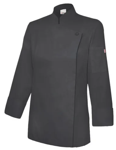 CHAQUETA DE COCINA MUJER CON CREMALLERA