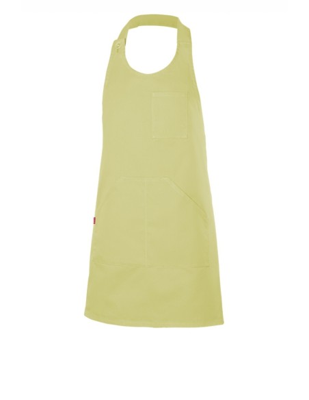 DELANTAL PETO ABOTONADO CORTO