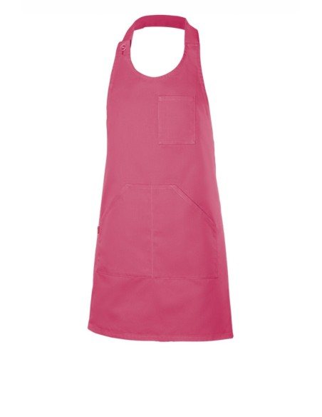 DELANTAL PETO ABOTONADO CORTO