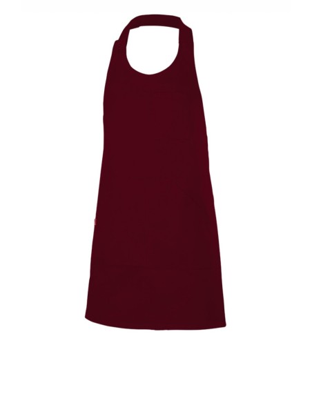 DELANTAL PETO ABOTONADO CORTO