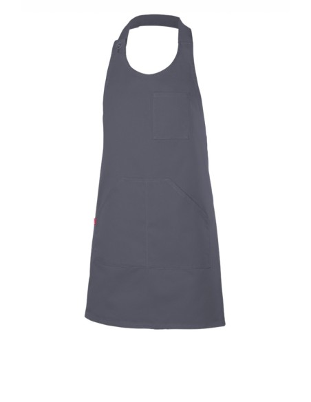 DELANTAL PETO ABOTONADO CORTO