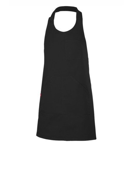 DELANTAL PETO ABOTONADO CORTO