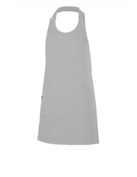 DELANTAL PETO ABOTONADO CORTO