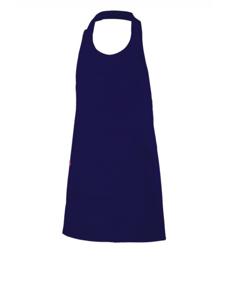 DELANTAL PETO ABOTONADO CORTO