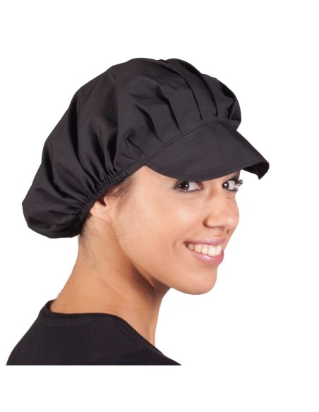 GORRA MUJER POPELÍN NEGRO (PAQ. 10 UNID)